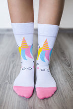 Load image into Gallery viewer, Unicorn berfótasokkar