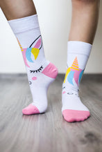 Load image into Gallery viewer, Unicorn berfótasokkar