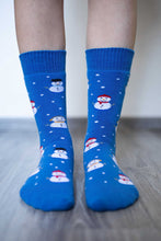 Load image into Gallery viewer, Belenka vetrarberfótasokkar - Snowman