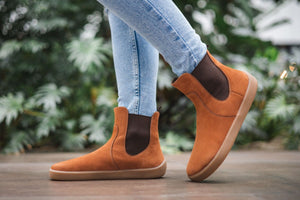 Belenka Barefoot Boots - Entice - Cinnamon Brown