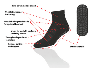 InMove Non-Slip anti-odor sokkar,